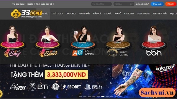 Review nhà cái 33Bet – Sân chơi đa dạng trên thị trường các cược hiện nay