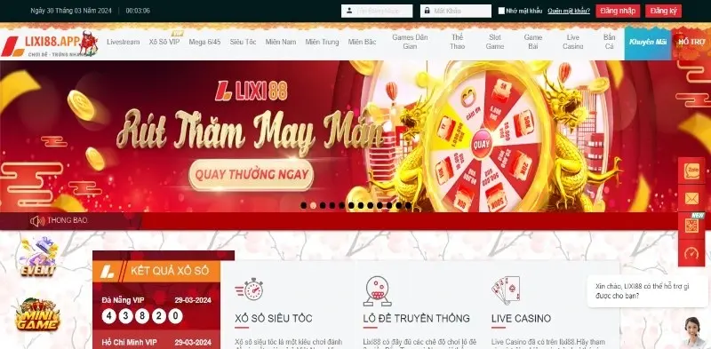 Đánh giá Lixi88 – Nhà cái chuyên lô đề online