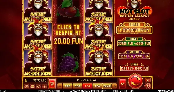 Cách chơi Slot Game chú hề bí ẩn Mystery Joker