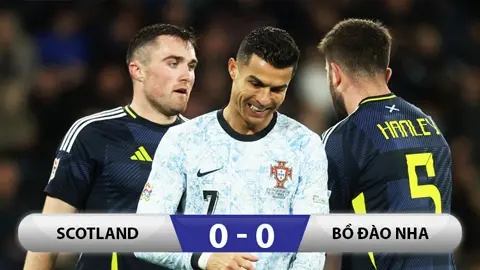 Ronaldo thi đấu thất vọng – Bồ Đào Nha hòa Scotland 0-0