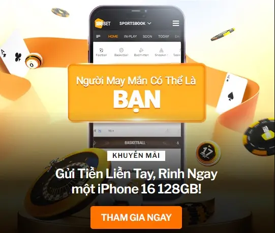 Siêu khuyến mãi 188BET: Gửi Tiền Liền Tay, Rinh Ngay một iPhone 16 128GB