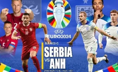Soi kèo Euro 2024 Serbia vs Anh, 02h00 ngày 17/6